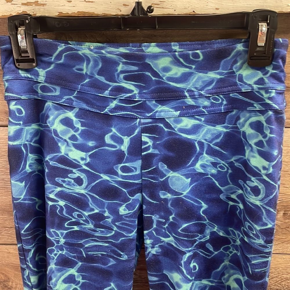 So Yoga Excercise Pants Size Medium Blue Water Color - Picture 3 of 10